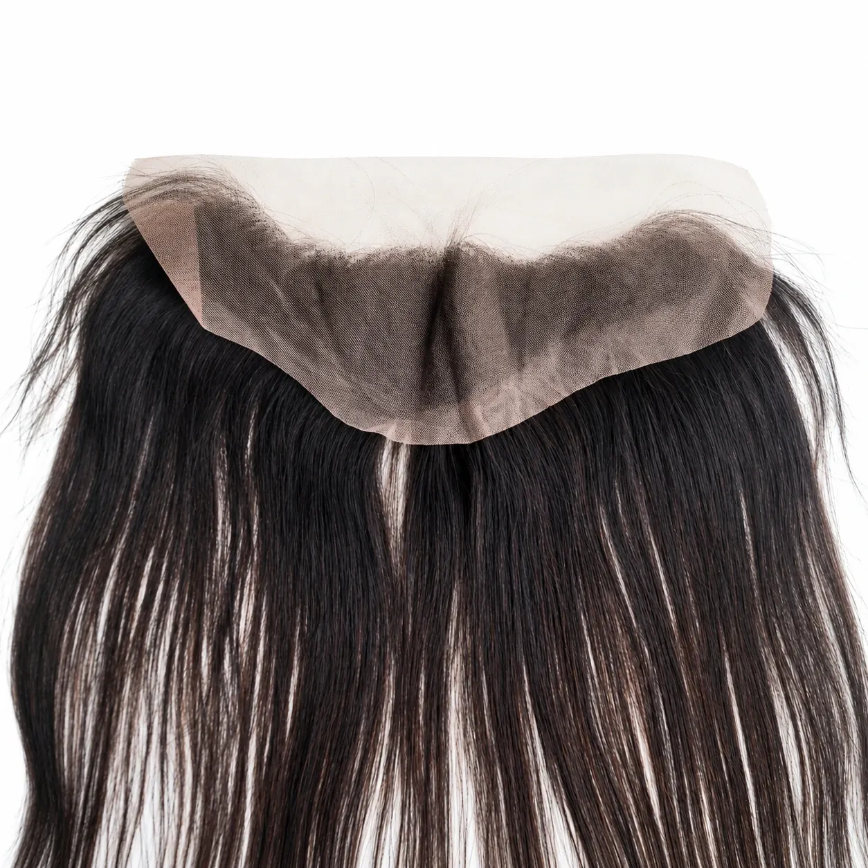 Natural black straight frontal