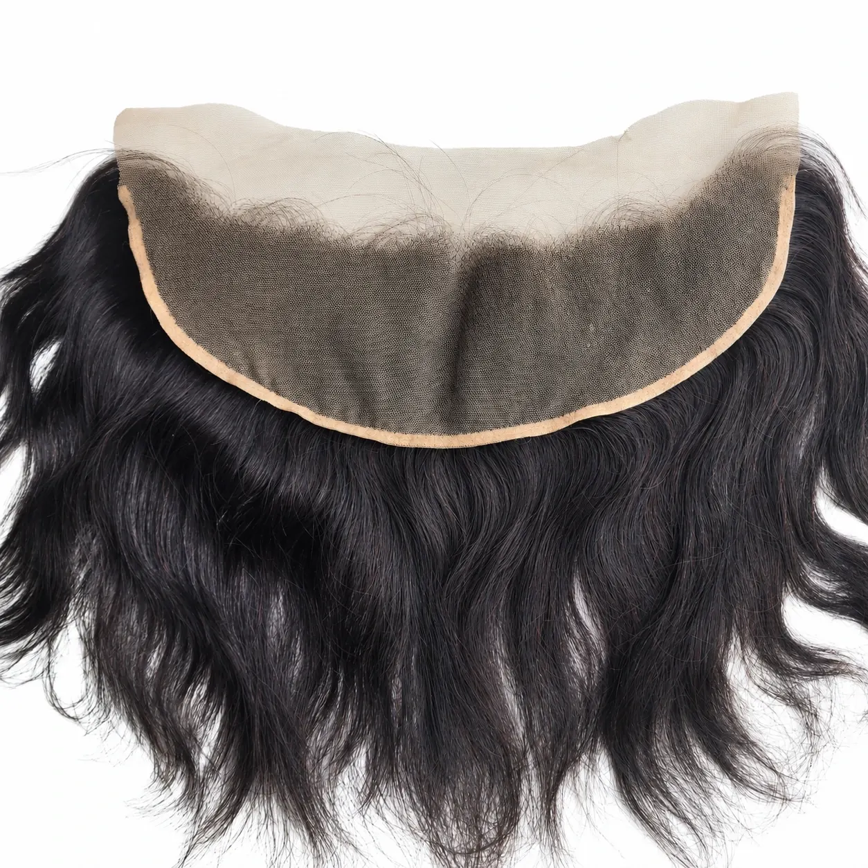 Short natural black frontal