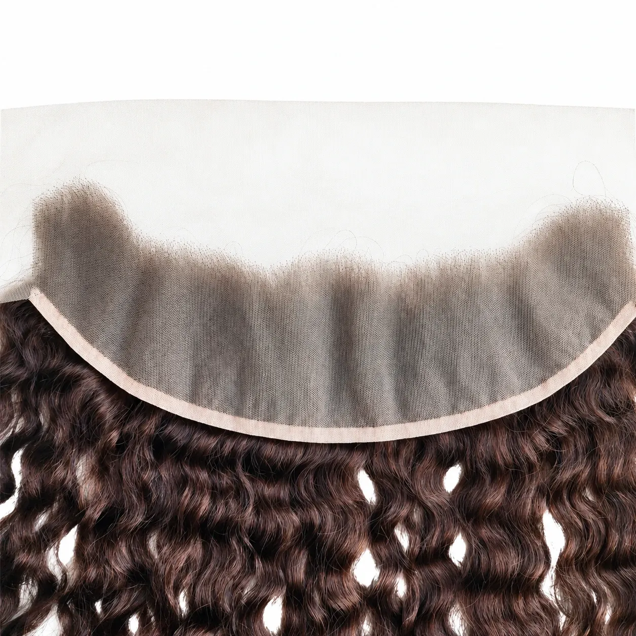 Medium brown curly frontal