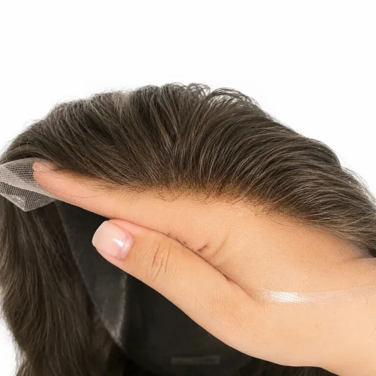 D09 Italian Style 1″ Lace Front with Poly 0.08mm, Cap Size 8×10″ — product photograph
