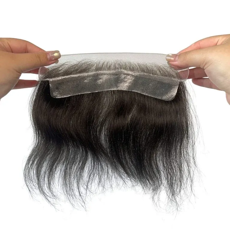 Men’s Lace Frontal 2×7″ Natural Hairline Design — product photograph
