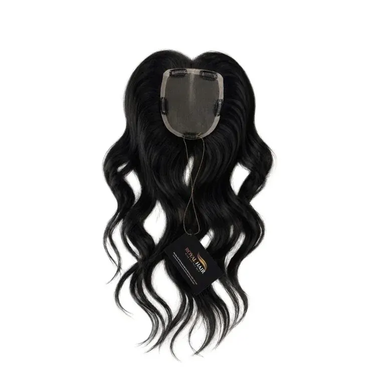 TOP14 AURORA – Mono Human Hair Topper 5×5.5″, Hair Solution for Alopecia People