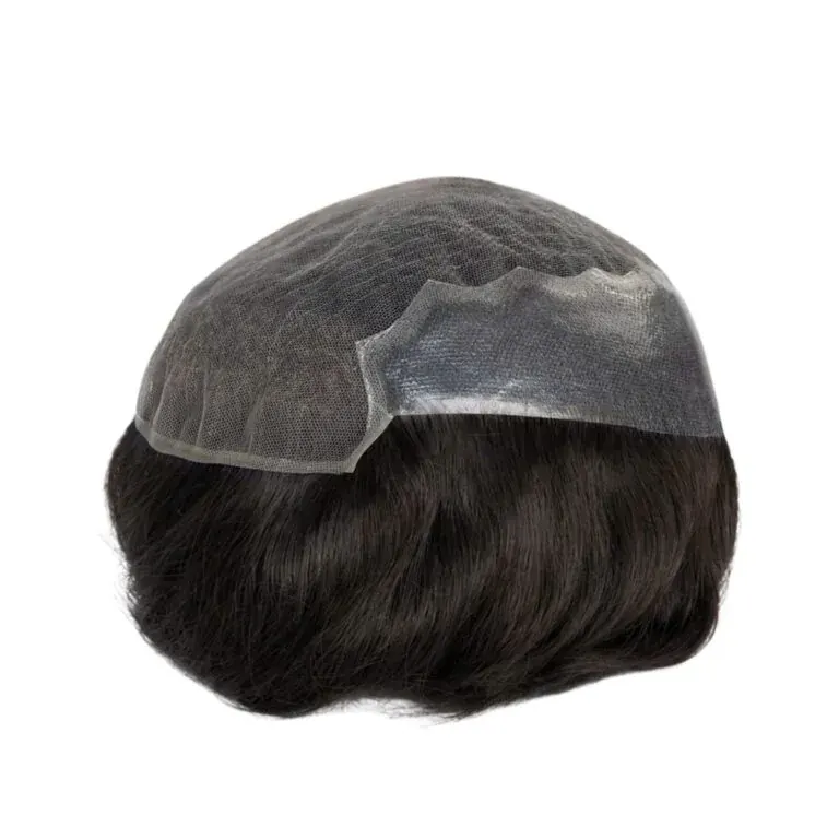 D02 Quantanum 6 Ultra Natural French Lace Hairpiece, Cap Size 8×10″
