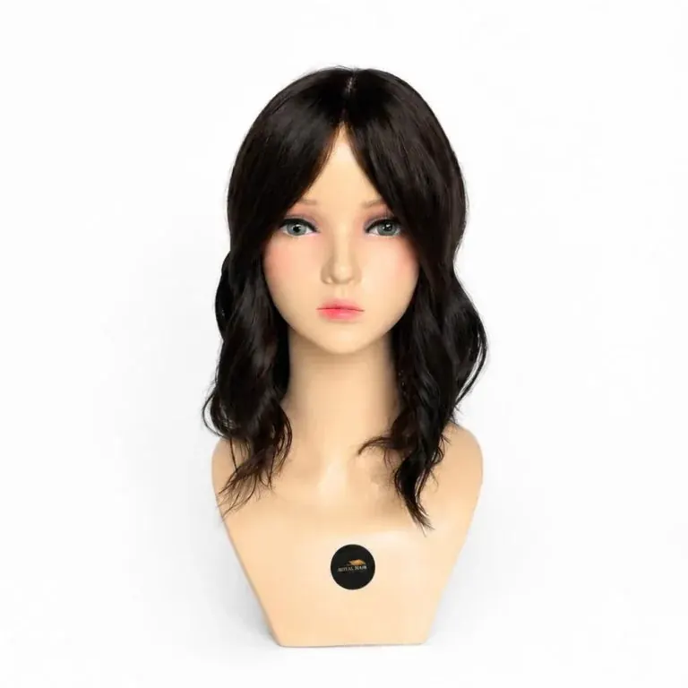 WIG18 CAMELLIA – Premium Human Hair Bob Wig, French Draw Body Wave Design