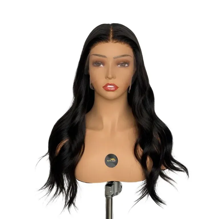 WIG20 SHOKO – Hair Length 20–22″ Human Hair Wig with Swisstulle Swiss Lace 8×5.5″