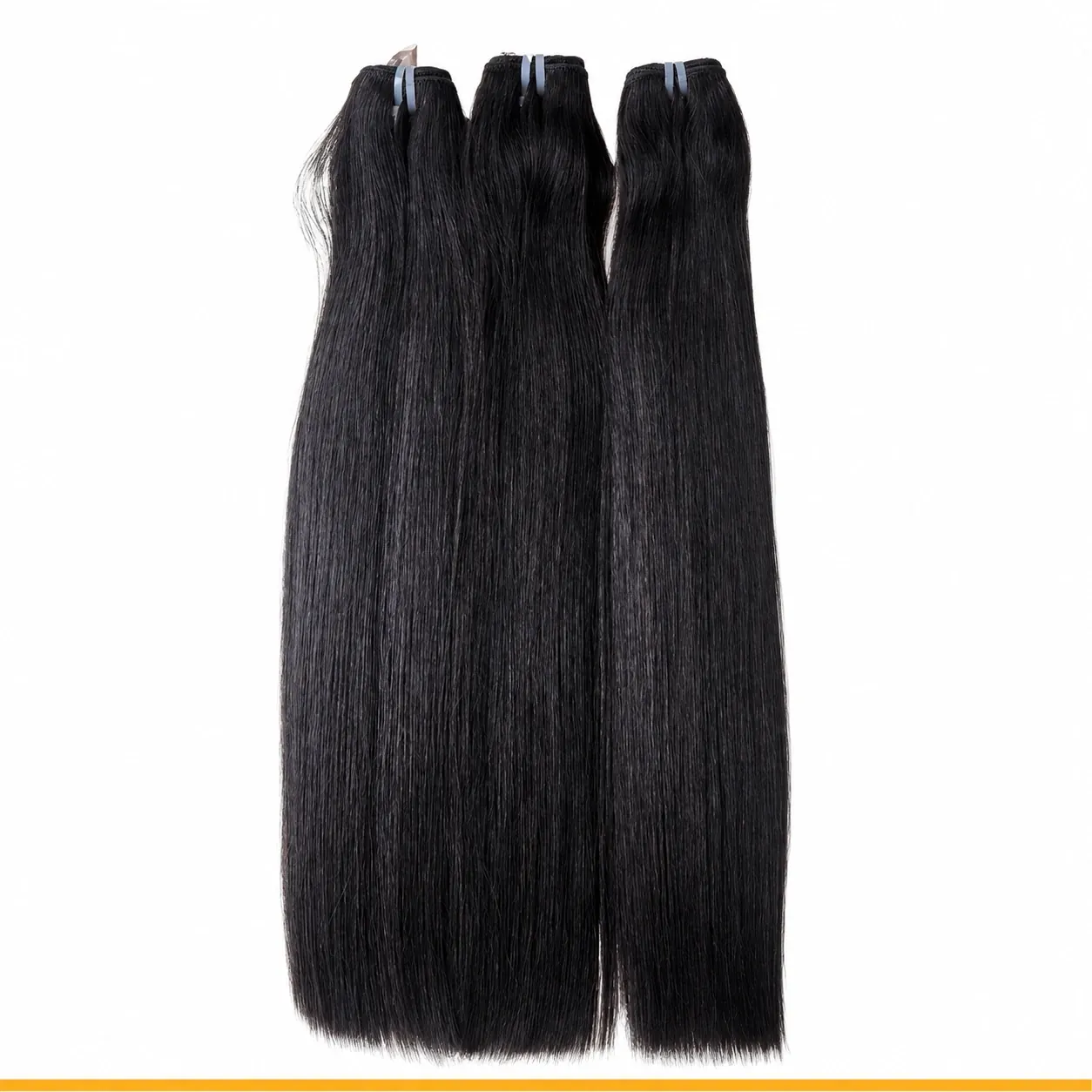 Bone Straight · Natural Black — Vietnamese Remy Machine Weft — product photograph