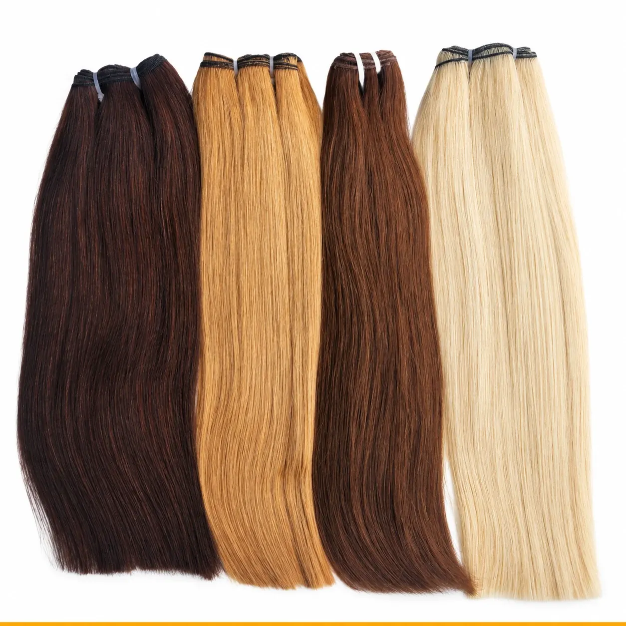 Chocolate–Blonde Natural Wave — Vietnamese Remy Machine Weft